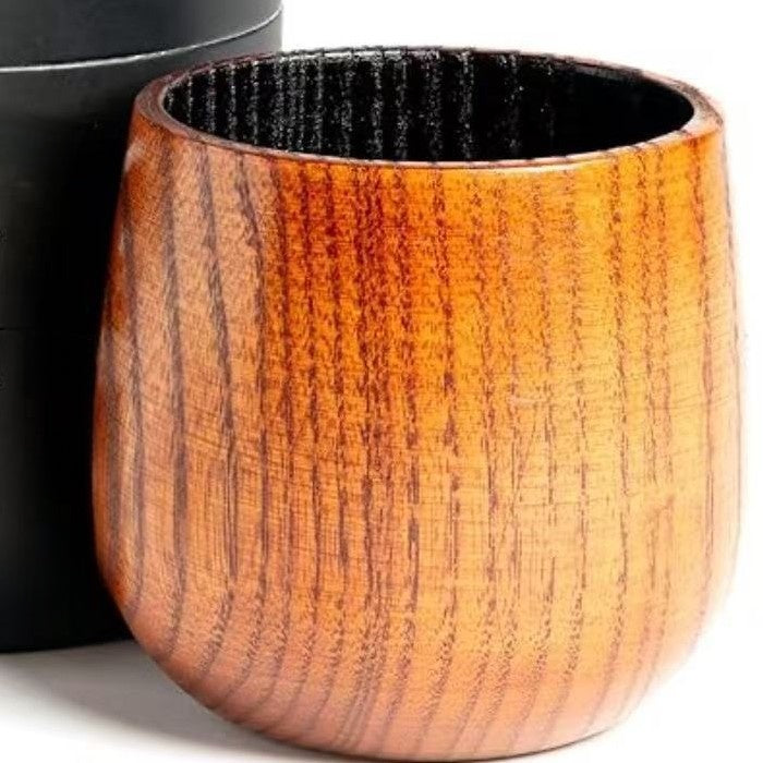 Handcrafted Carbonized Jujube Wood Cup - Traditional Wooden Drinkware