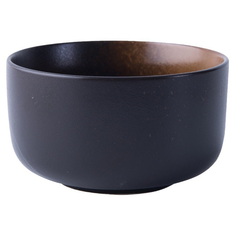 Handcrafted Japanese-Style Porcelain Rice Bowl - Traditional Ceramic Dinnerware
