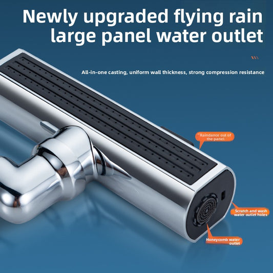 Premium 360° Swivel Kitchen Faucet Nozzle - 3-Mode Pressurized Spray