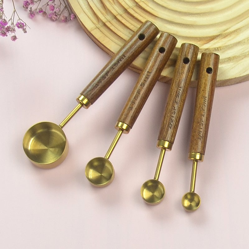 Premium Stainless Steel Measuring Spoon Set - Precision Kitchen Baking Tool